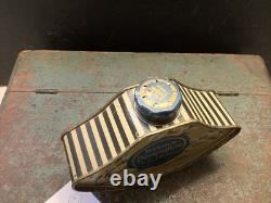 1307? Antique c1918 Vanity RARE Henry Tetlow's PUSSYWILLOW Talc de luxe Tin FULL