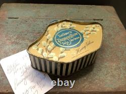 1307? Antique c1918 Vanity RARE Henry Tetlow's PUSSYWILLOW Talc de luxe Tin FULL