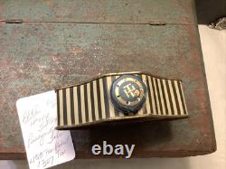 1307? Antique c1918 Vanity RARE Henry Tetlow's PUSSYWILLOW Talc de luxe Tin FULL