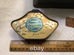 1307? Antique c1918 Vanity RARE Henry Tetlow's PUSSYWILLOW Talc de luxe Tin FULL 1307? Antique c1918 Vanity RARE Henry Tetlow's PUSSYWILLOW Talc de luxe Tin FULL