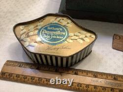 1307? Antique c1918 Vanity RARE Henry Tetlow's PUSSYWILLOW Talc de luxe Tin FULL 1307? Antique c1918 Vanity RARE Henry Tetlow's PUSSYWILLOW Talc de luxe Tin FULL