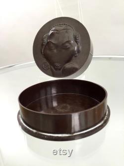 1920s Josephine Baker powder bowl Art Deco bakelite vintage antique