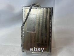 1926 Art Nouveau/ Deco Compact Wristlet Gold Plated Double Vanity Powder Box