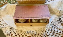 1930's Antique DuBarry Powder Box with Face Powder by Richard Hudnut Part of DuBarry Travel Kit