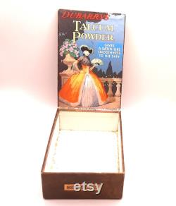 1930s Dubarry Talcum Powder Box Art Deco Crinoline Lady Illustration