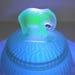 1930s Green Frosted Elephant Finial Powder Jar Trinket Satin Uranium Glow 6 inch