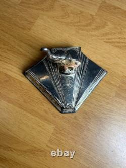 1930s Vintage Art Deco Elephant Silver Plate Trinket, Powder/Makeup Box AMAZING