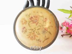 1940s Powder Jar, Art Deco Glass Jar, Ladies Powder Jar, Ladies Cosmetic Jar, Grooming Accessory, Gift for Mom, Gift for Wife