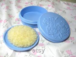 1950's powder bowl, floral design Elegant 1950's design 50's cosmetics 1950's beauty