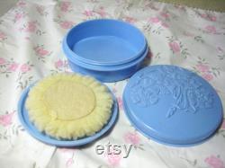 1950's powder bowl, floral design Elegant 1950's design 50's cosmetics 1950's beauty