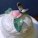 1970's Lustreware Trinket Dish, Bee On Rose Ceramic Trinket Dish, Ceramic Powder Dish, Iridescent Trinket Dish With Lid, See Description