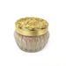 1970s Estee Lauder Face Powder Vanity Decor Gold Top Jar Re-Nutriv w Powder