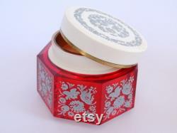 1980's Vintage Musical Mechanical Powder Trinket Box for Jewelry