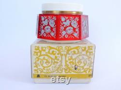 1980's Vintage Musical Mechanical Powder Trinket Box for Jewelry