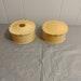 2pc Vintage French Ivory Celluloid Vanity Set Powder Box