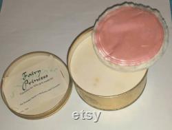 50s New COTY Fairy PRINCESS Powder Box Fairytale Decor Vintage Bath Powder Box Sweet 16 Birthday Pink Girly Fairy Vanity Valentine Gift RARE