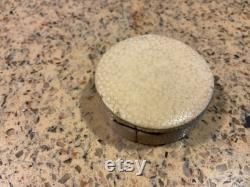 ANTIQUE STINGRAY SKIN shagreen powder box from 18 th century.Measures 2 inches in diameter and 1 2 inch tall