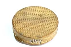 ATQ Exquisite French Gold Gilt 19th Century Trinket Powder Box FMS