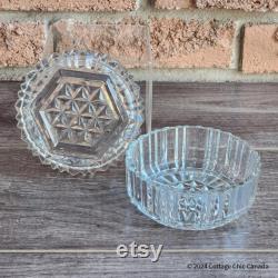 Anchor Hocking Glass Powder Box, Candy Dish, Jewelry Trinket Holder