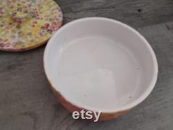 Ancora Hand Decorated Covered Powder Box Dish Made in Italy