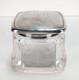 Antique 1893 Gorham Sterling Silver Glass Powder Jar Dresser Vanity Box 60g Lid