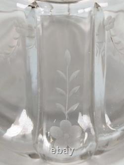 Antique 1893 Gorham Sterling Silver Glass Powder Jar Dresser Vanity Box 60g Lid