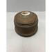 Antique 1920s Powder Puff Music Box Aluminum with Lid