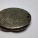 Antique 800 SIlver Compact Powder case,Solid Silver Vanity Pewter Case