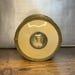 Antique Apollo brass, enamel and miniature painted portrait vanity powder box