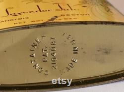 Antique Art Deco Powder Tin Lavender Talc