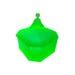 Antique Art Deco Uranium Glass Ramses Roxana Powder Jar Vintage 1920's Uranium Powder Jar