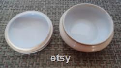 Antique Bavarian Porcelain Powder Box ZSandCo Floral Trinket Holder