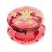 Antique Bohemian Moser Cranberry Painted Glass Vanity Powder Jar Trinket Box CA 1880s