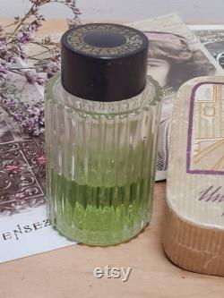 Antique Bourjois Paris Powder Box with Rochas Perfume Bottle