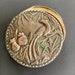 Antique Chinese Mirrored Powder or Trinket Box With Bird silver copper metal