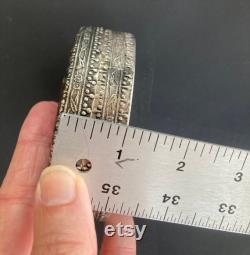 Antique Chinese Mirrored Powder or Trinket Box With Bird silver copper metal