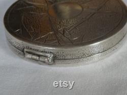 Antique Chinese Silver Powder Box