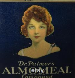 Antique Deco Era Advertising Powder Tin Dr Palmers Almomeal Compound circa 1900-20s