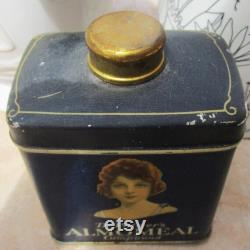 Antique Deco Era Advertising Powder Tin Dr Palmers Almomeal Compound circa 1900-20s