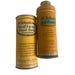 Antique Dr. Scholl's Soap Powder Tin Canister 1915 and 1939 Home Collectible Hygiene Memorabilia