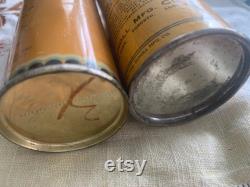 Antique Dr. Scholl's Soap Powder Tin Canister 1915 and 1939 Home Collectible Hygiene Memorabilia