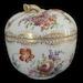 Antique Dresden Porcelain Powder Trinket Box