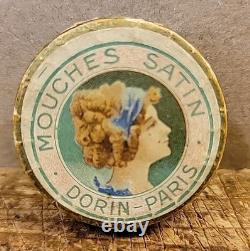 Antique Ephemera Mouches Satin Dorin Paris. Victorian Beauty Mark