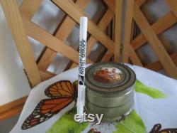 Antique Footed Powder Music Box Aluminum Metal Trinket Vanity Victorian Top Works.