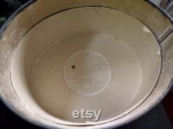 Antique French Aftabath Body Powder Tin, Le Jade Green Parrots, Roger et Gallet, Paris