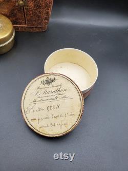 Antique French Card Powder Box From J Barathon Pharmacy in Montmarault Curiosity Cabinet Collectible