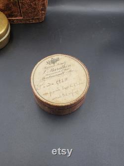 Antique French Card Powder Box From J Barathon Pharmacy in Montmarault Curiosity Cabinet Collectible