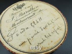 Antique French Card Powder Box From J Barathon Pharmacy in Montmarault Curiosity Cabinet Collectible