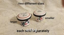 Antique French Faience Apothecary Box Miel Roseat 18th Century Roses Hand Painted Veuve Perrin Sceaux Strasbourg