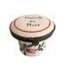 Antique French Faience Apothecary Box Pommade au Musc 18th Century Roses Hand Painted Veuve Perrin Sceaux Strasbourg